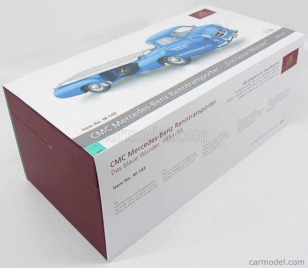 CMC M-143 Mercedes Benz Renntransporter Blue Wonder, Hobby en Vrije tijd, Modelauto's | 1:18, Ophalen, Nieuw