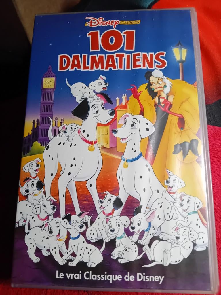 Cassette VHS Originale "101 Dalmatiens", Enlèvement ou Envoi, Dessin animé, Tous les âges, Utilisé