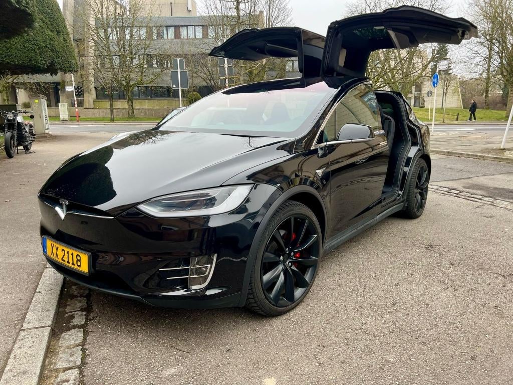 Tesla Model X P100D Belachelijk, Auto's, Automaat, Model X, Zwart, Zwart