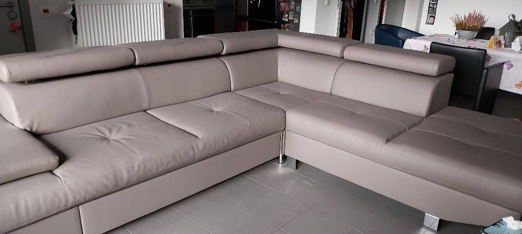 Nouveau grand siège d'angle, Maison & Meubles, Enlèvement, Neuf, Cuir, Hoekzetel