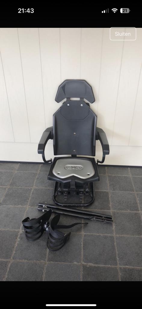 Fietsstoeltje, Fietsen en Brommers, Fietsaccessoires | Fietsstoeltjes, Ophalen, Achterzitje, GMG, Voetsteuntjes