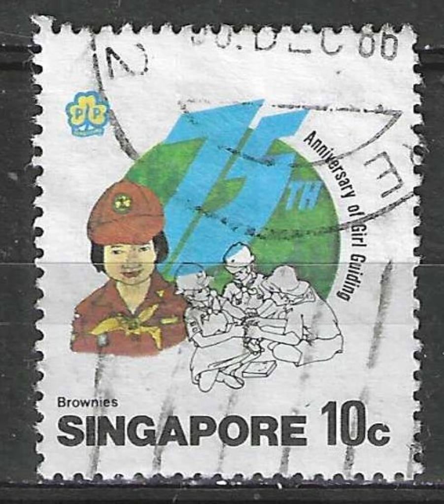 Singapore 1985 - Yvert 475 - 75 jaar Gidsen - 10 c. (ST), Verzenden, Gestempeld