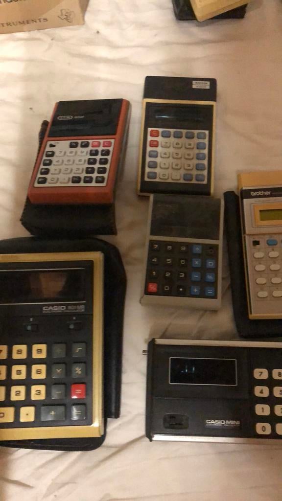 Lot oude rekenmachines te koop., Ophalen of Verzenden, Gebruikt