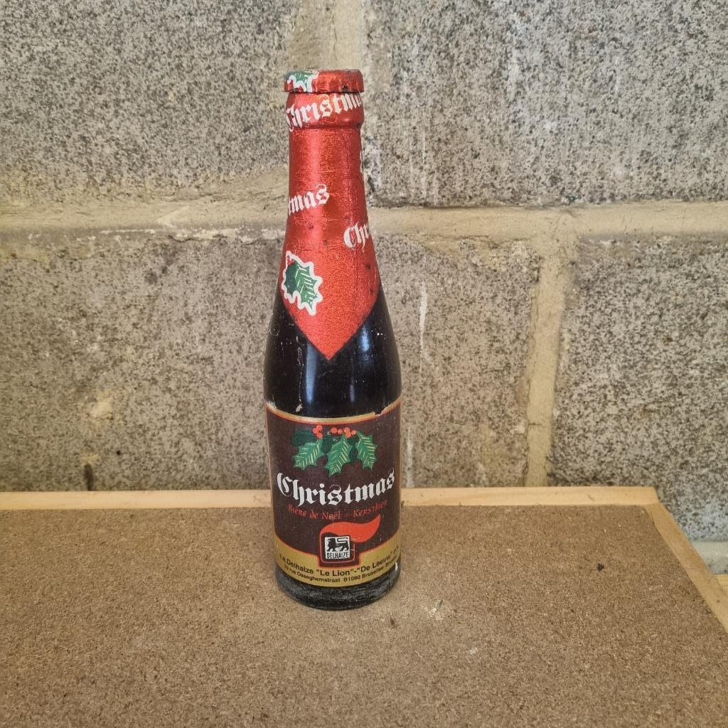 Bouteille de bière Christmas Delhaize (modèle 3), Enlèvement ou Envoi, Utilisé, Bouteille(s), Autres marques