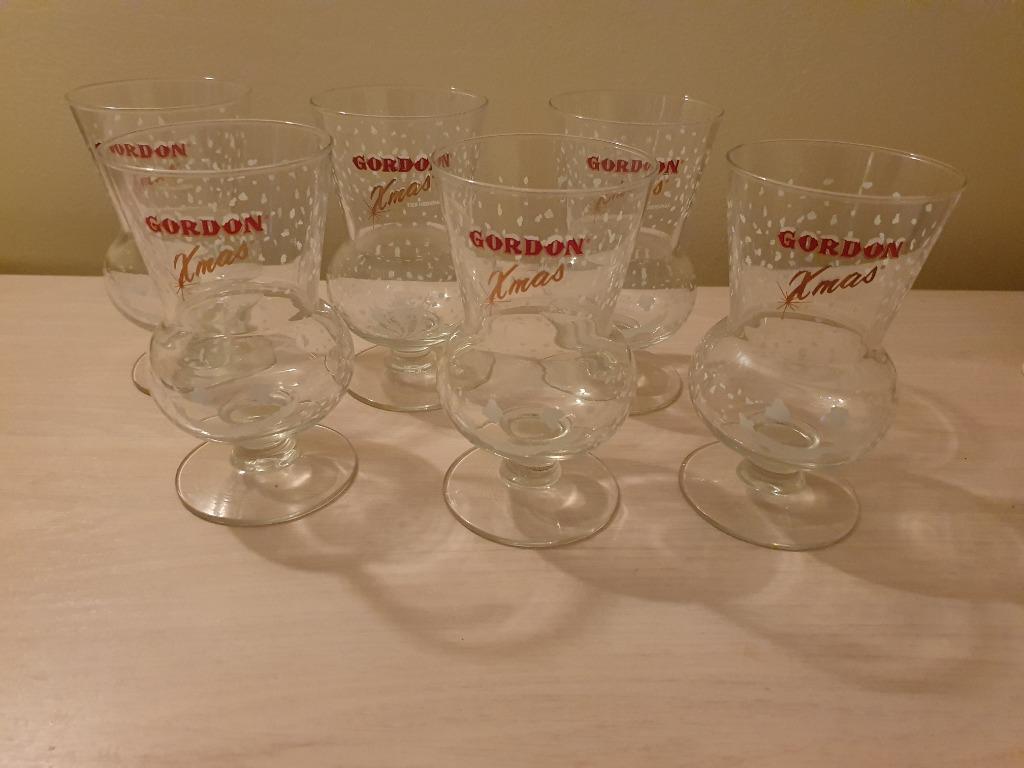 6 verres de bière gordon de collection, Collections, Enlèvement, Neuf, Verre ou Verres, Autres marques