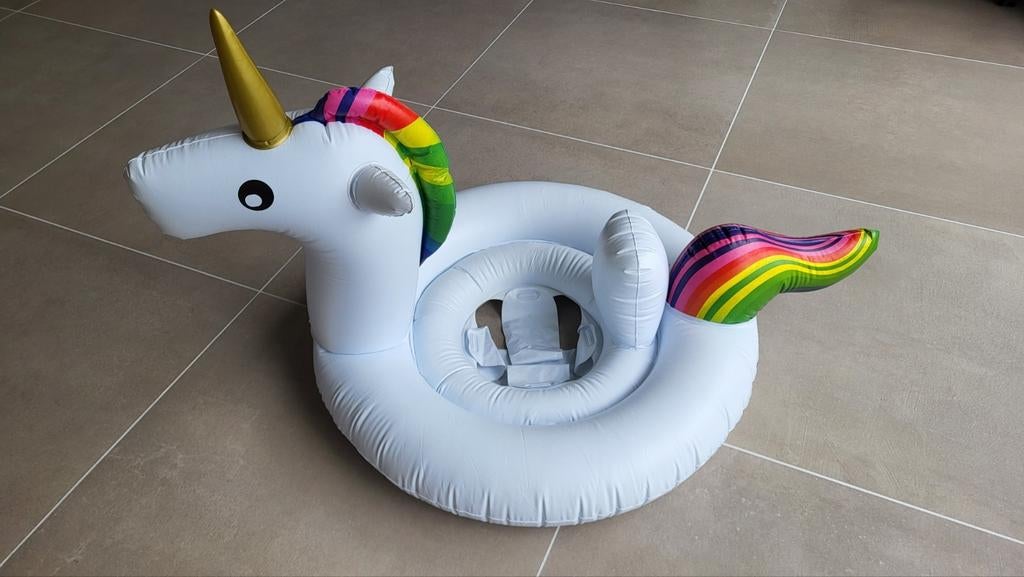 Baby zwemband opblaasbare Unicorn, Ophalen of Verzenden, Zo goed als nieuw