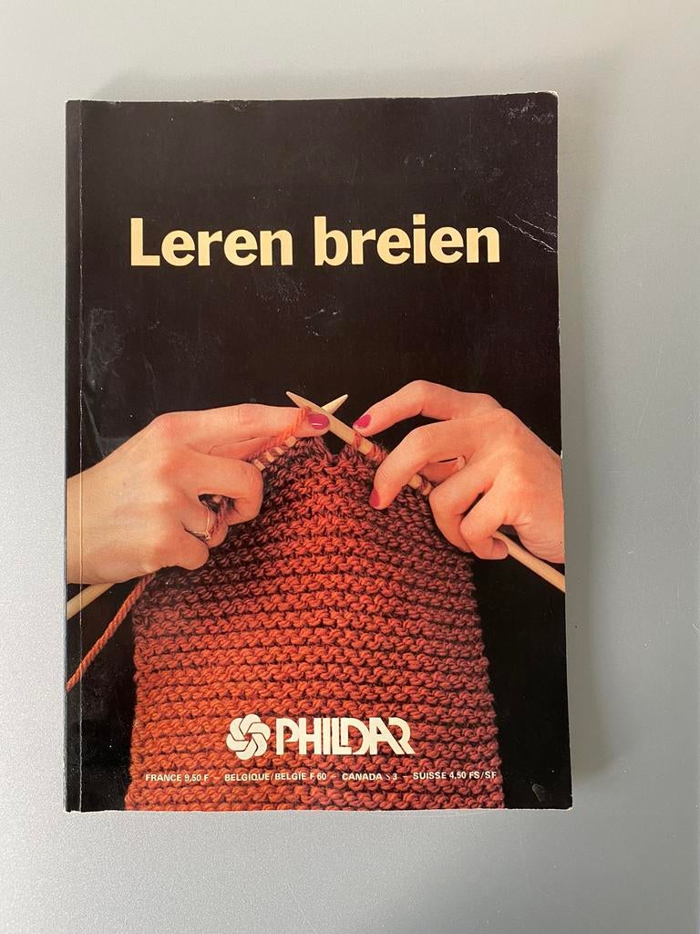 🍄.  Leren breien . Phildar . ( zie alles foto’s ) ., Ophalen of Verzenden, Zo goed als nieuw, Breien