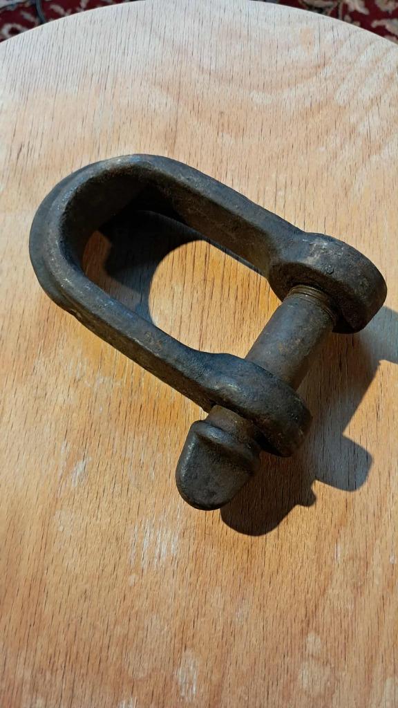 Manille de remorquage jeep - ouverture 40mm, Collections, Enlèvement ou Envoi, Armée de terre, Autres types