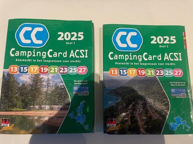 ACSI camping & camperplaats gids Europa deel 1&2 NIEUW