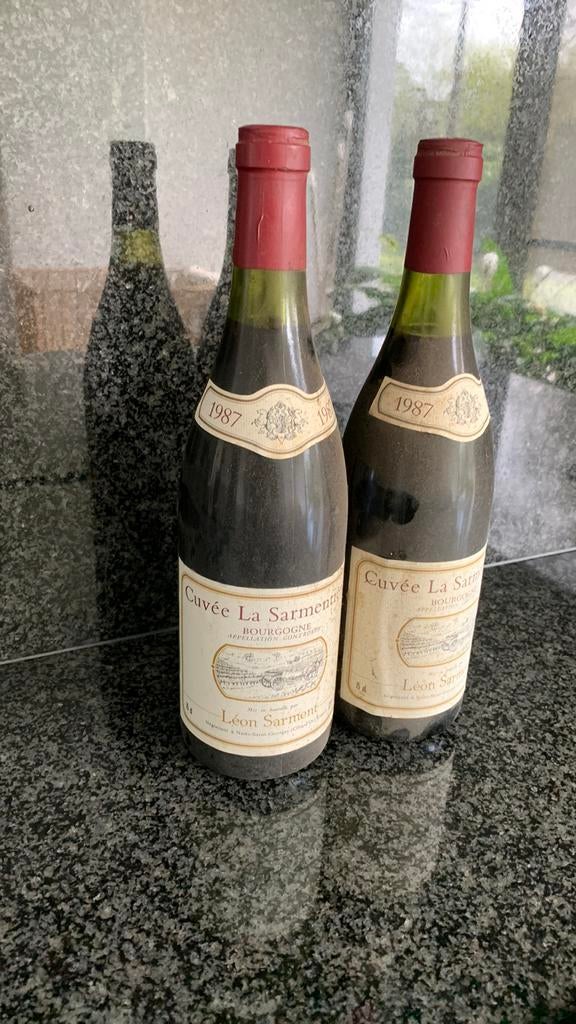 Cuvée La Sarmentière - Bourgogne - Léon Sarment - 1987, Enlèvement ou Envoi, Comme neuf