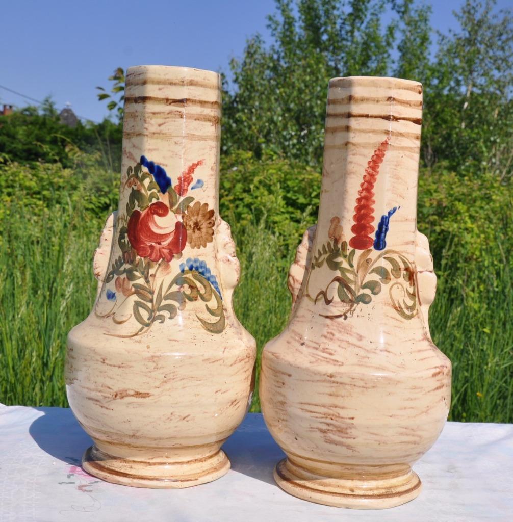 D paire de vases art deco amc wasmuel model 2, Enlèvement ou Envoi