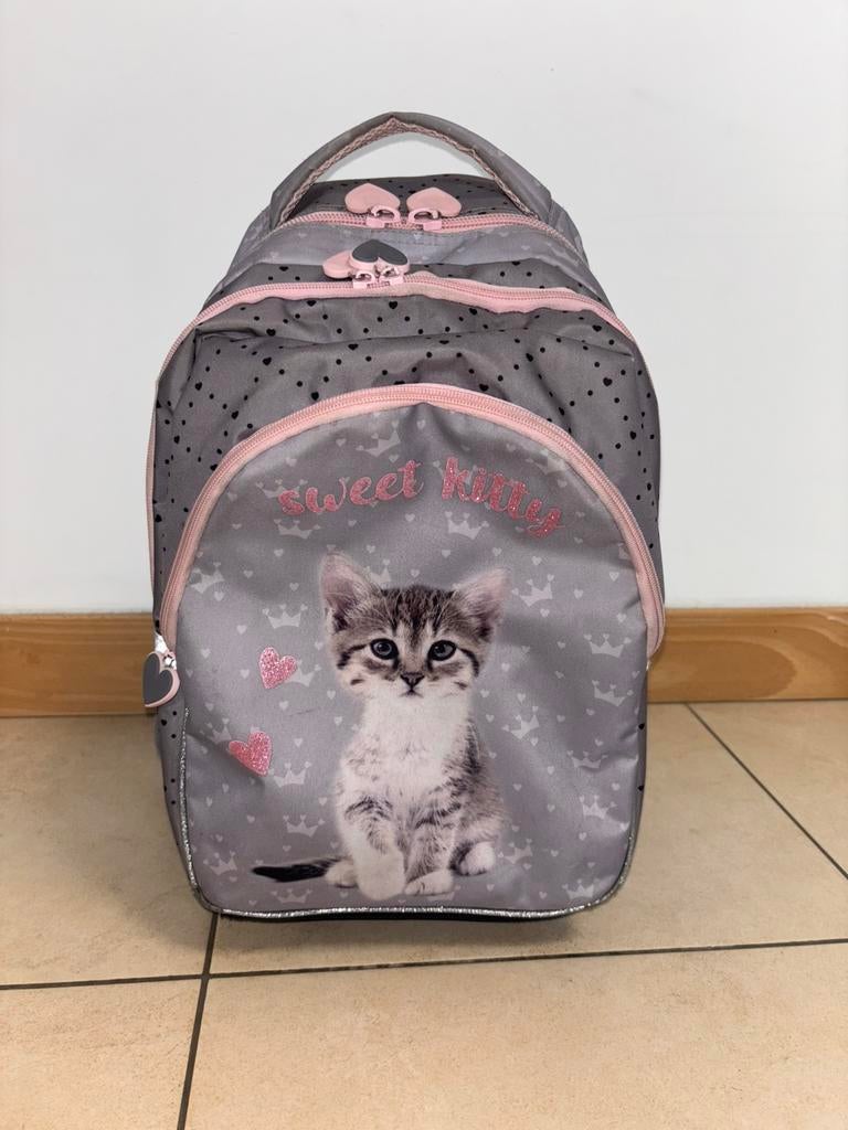 Cartable a roulette Chat, Enlèvement, Utilisé, Sac à dos