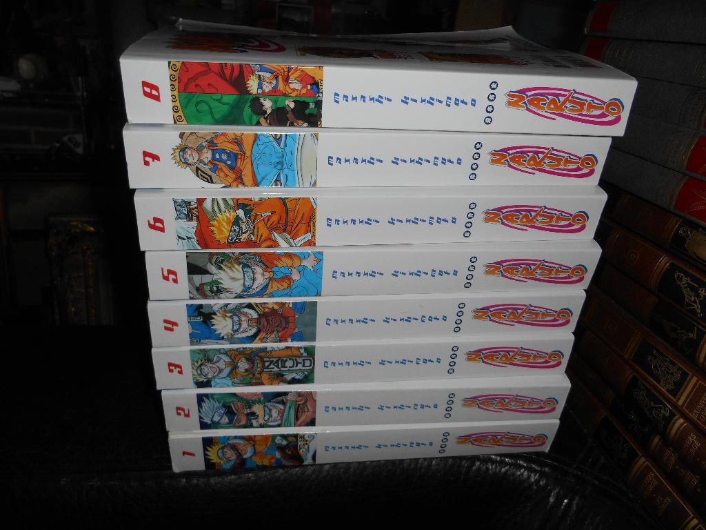 Lot de 8 Naruto intégrale T1à 8 (chaque T comprend 2 livres), Enlèvement ou Envoi