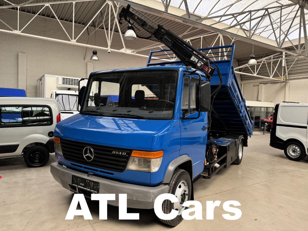 Mercedes-Benz VARIO 814D | KIPPER | KRAAN | 1J GARANTIE, Zwart, Blauw, Bedrijf, 2 zetels