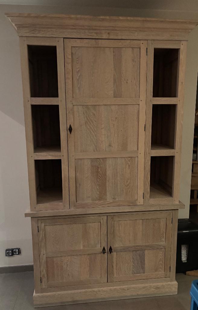 Eiken eetplaats, Enlèvement, Comme neuf, Landelijk, 8 chaises ou plus