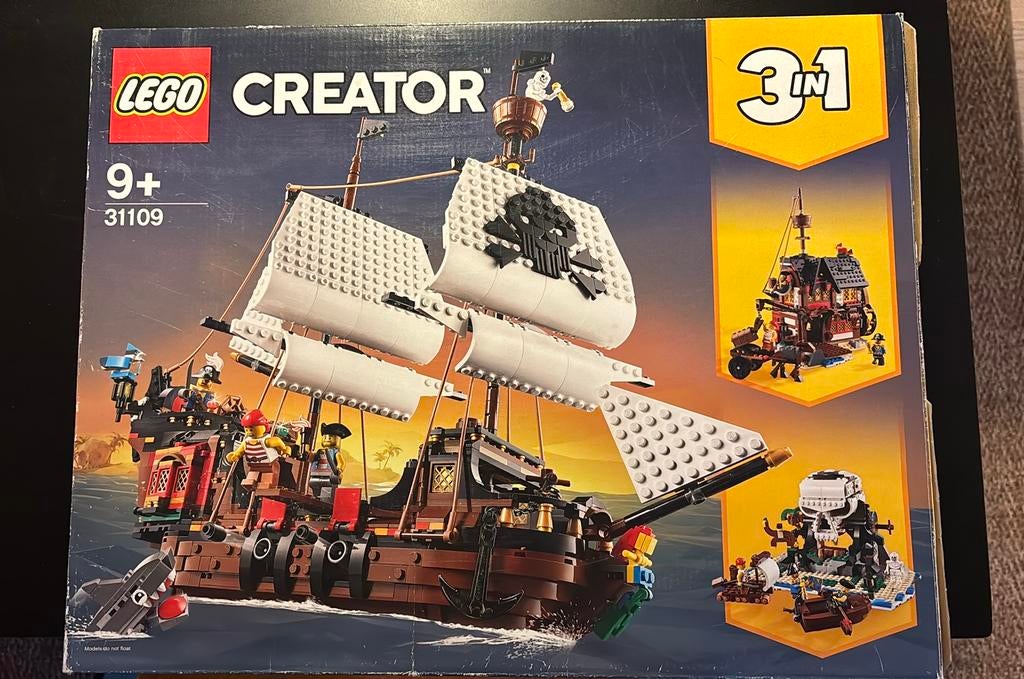 Lego Creator 31109 Piratenschip 3 in 1, Ophalen, Zo goed als nieuw, Lego