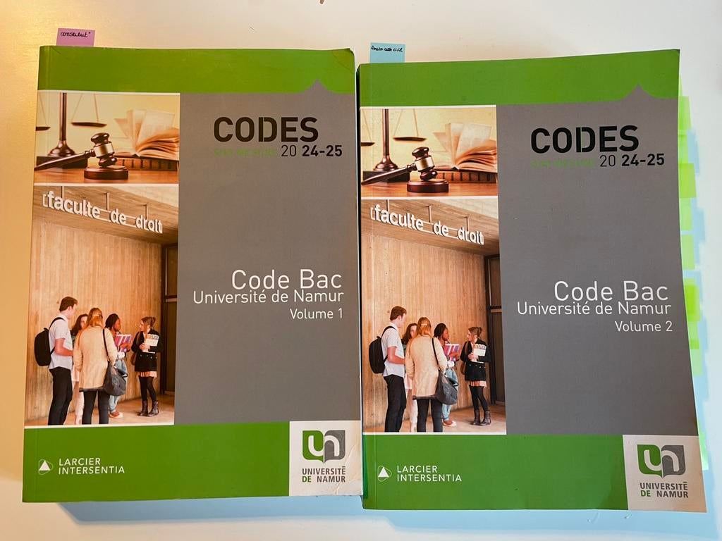 code bac droit 24-25 universite de namur, Consoles de jeu & Jeux vidéo, Enlèvement, Comme neuf