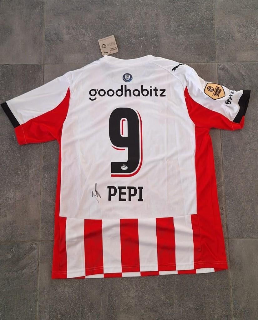 Shirt voetbaltrui met handtekening Ricardo Pepi PSV Kampioen, Verzenden, Nieuw, Shirt