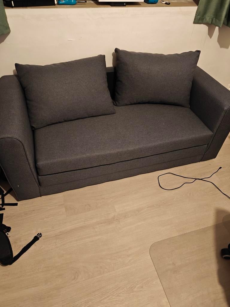 Bedbank skillebek jysk, Huis en Inrichting, Slaapkamer | Slaapbanken, Ophalen, 190 cm of minder, Zo goed als nieuw, Twijfelaar