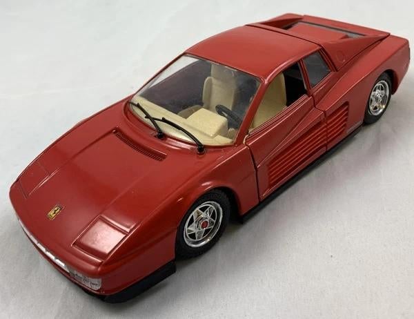 Bburago Ferrari Testarossa 1984 rouge modèle 1/24 de voiture, Envoi, Comme neuf, Voiture