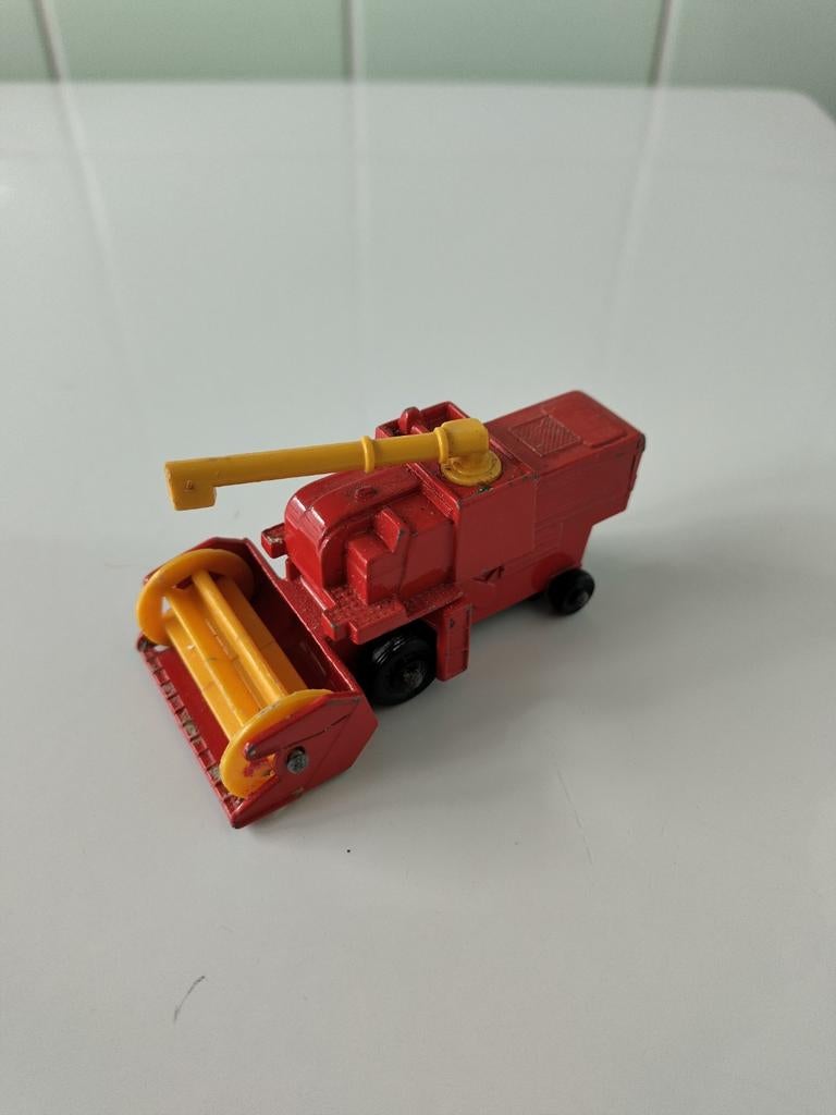 Vintage Matchbox Harvester AFHALING LEES BESCHRIJVING, Ophalen, Gebruikt, Hijskraan, Tractor of Landbouw, Lesney