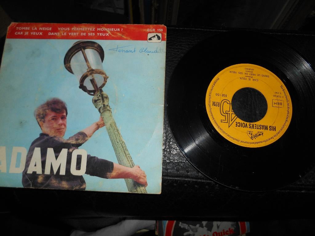 45T 4 pistes ADAMO " Tombe la neige", CD & DVD, Enlèvement ou Envoi