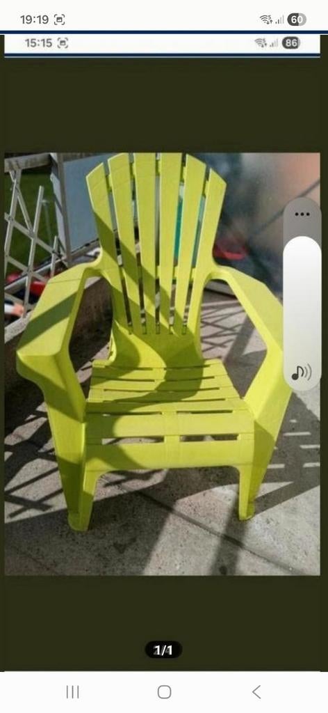 CHAISE MONOBLOC GRAND RELAX  NEUVE PRIX 15 EUR, Enlèvement