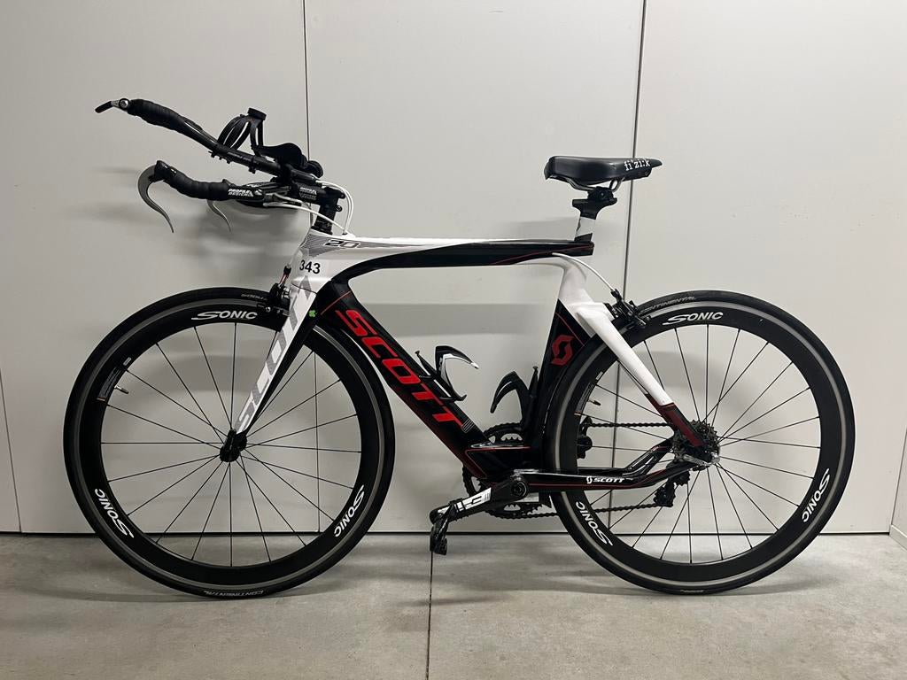 Triatlonfiets (TT bike) heren Scott plasma (maat 54), Fietsen en Brommers, Ophalen, Gebruikt, Carbon, Heren