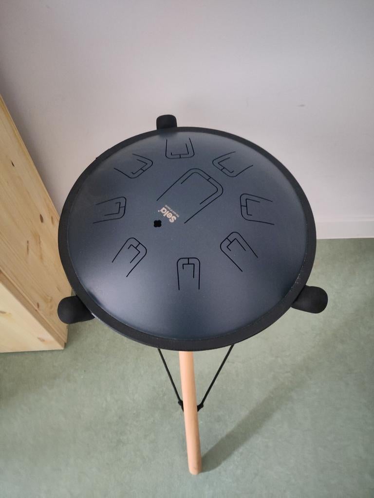 Nieuwe Sela tongue drum tongdrum blauw + statief, Ophalen