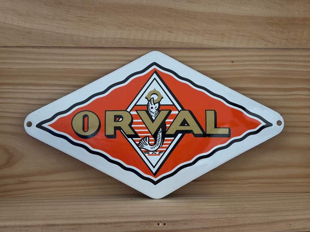 Plaque émaillée Orval 22/12cm, Antiquités & Art, Enlèvement ou Envoi