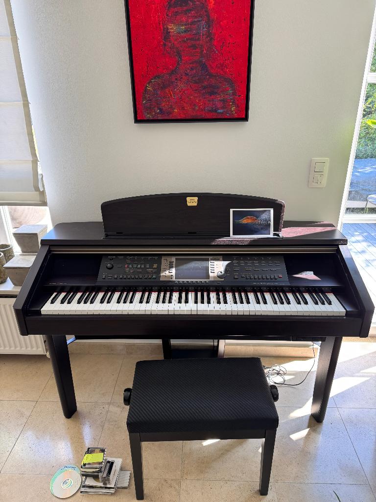 Yamaha Clavinova cvp 208 piano in zeer goede staat, Muziek en Instrumenten, Ophalen, Zo goed als nieuw, Overige kleuren, Piano