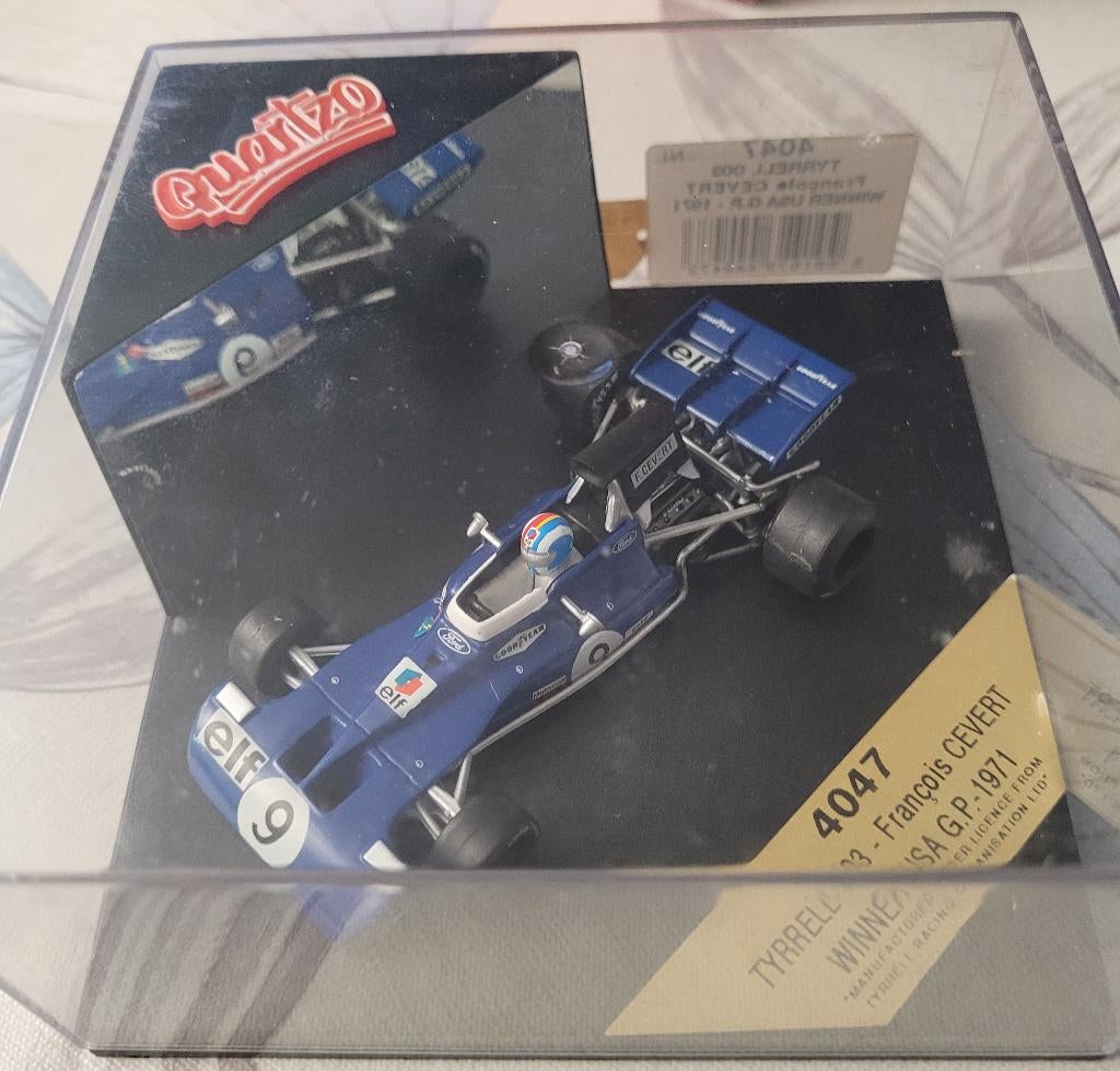 F1 1/43 Tyrrell Cevert, Hobby en Vrije tijd, Modelauto's | 1:43, Ophalen of Verzenden, Zo goed als nieuw, Auto