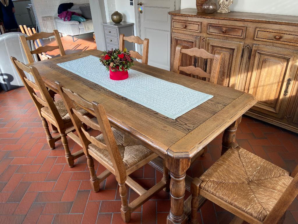 Eiken eetplaats, Huis en Inrichting, Ophalen, Gebruikt