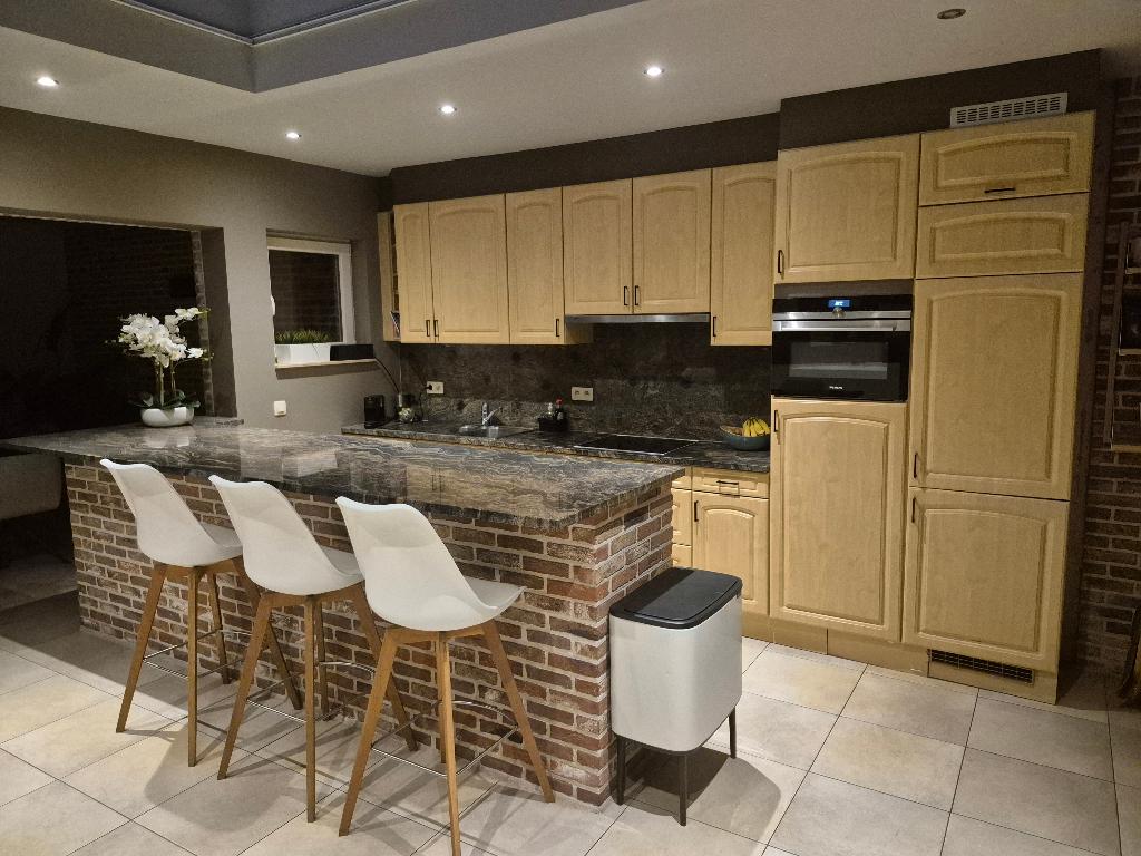 Keuken, Huis en Inrichting, Keuken | Complete keukens, Ophalen, Gebruikt, Graniet of Steen, Enkelwandige keuken