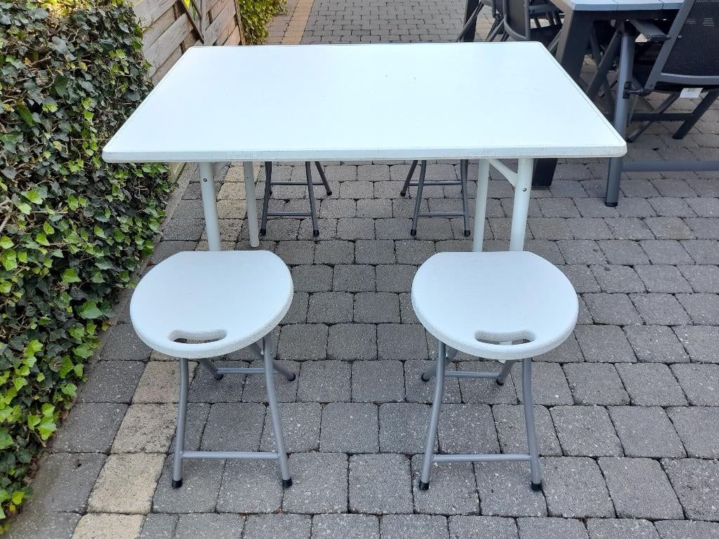 2 Tables pliantes - A louer, Enlèvement, Utilisé, Rectangulaire, 75 cm ou plus