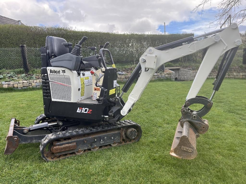 Mini pelle Bobcat e10 z / grue compact, Ophalen, Kraan