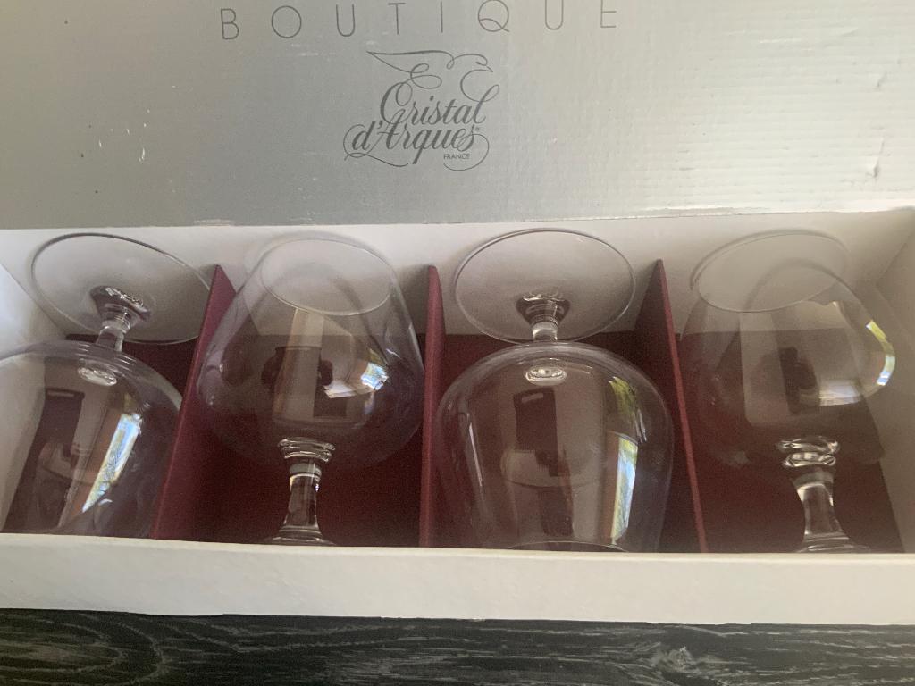 Cognacglazen Cristal d’Arques, Verzamelen, Ophalen of Verzenden, Zo goed als nieuw, Borrel- of Shotglas