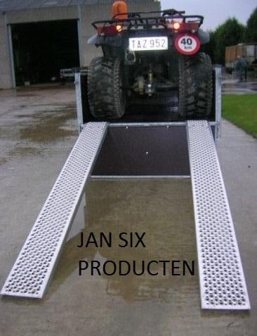 Alu. oprijplaten geperforeerd afmetingen 3000x260 cap 1000kg, Enlèvement, Neuf