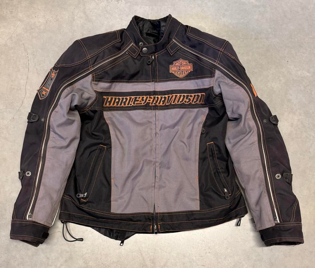 Motorvest Harley Davidson, heren, maat L, Motoren, Ophalen, Tweedehands, Heren, Jas | textiel