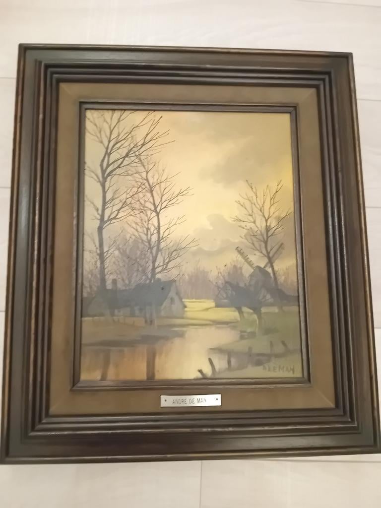 Schilderij Andre de Man, Antiek en Kunst, Ophalen