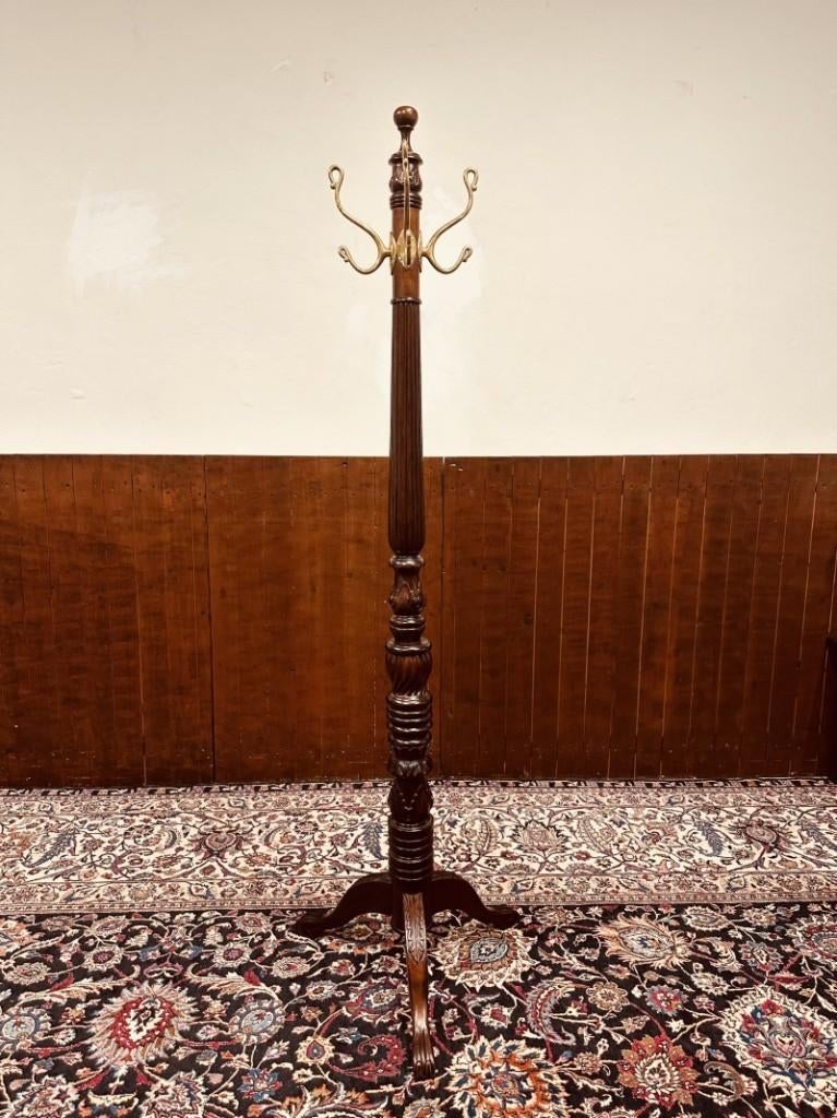 Engelse Klassieke vrijstaande mahonie Kapstok, Antiek en Kunst, Antiek | Kantoor en Zakelijk, Ophalen