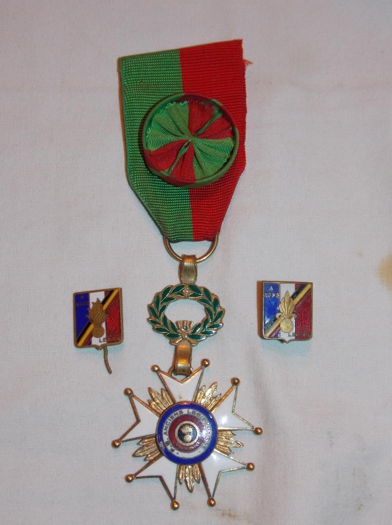 Franse Legion Etrangere medaille (Belgische vrijwilliger), Ophalen of Verzenden, Landmacht, Lintje, Medaille of Wings