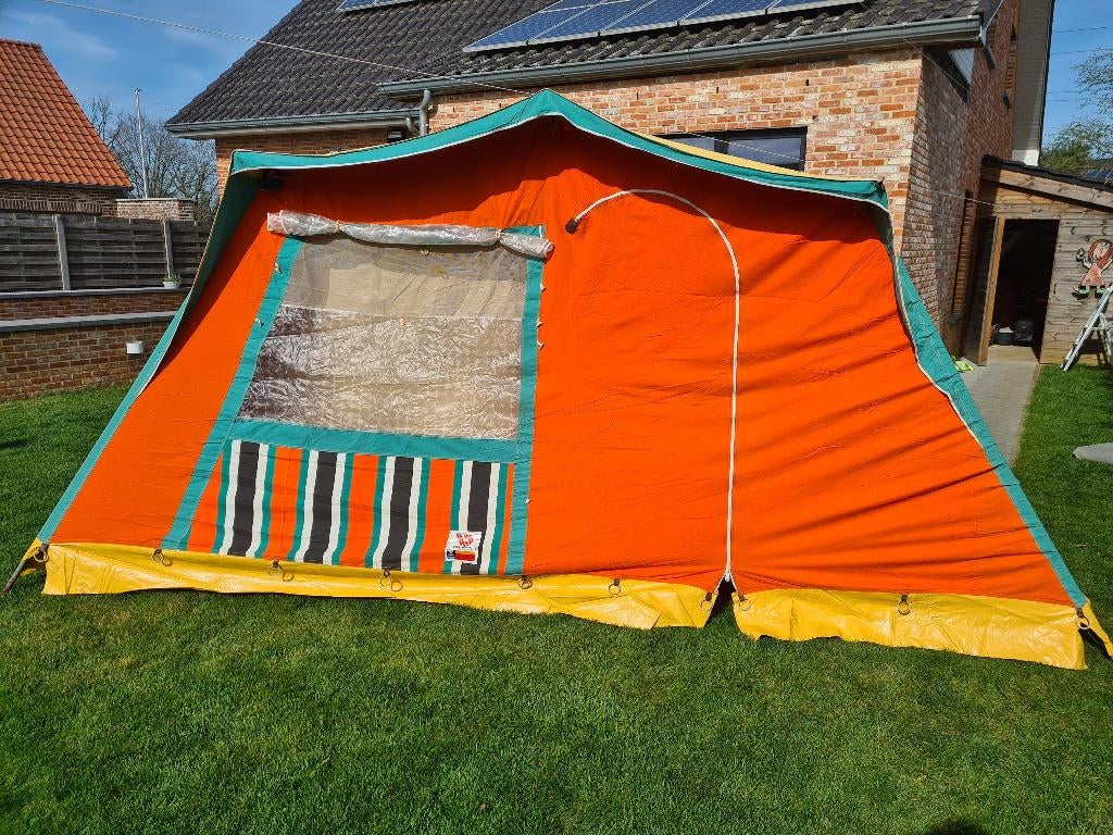 Retro tent, Caravans en Kamperen, Tenten, tot en met 4, Gebruikt, Ophalen
