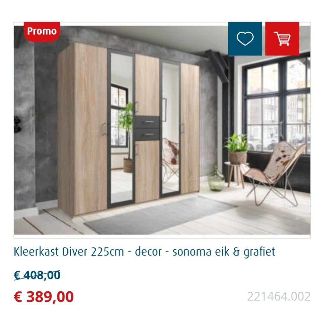 Grote kleerkast (2 jaar oud), Huis en Inrichting, Kasten | Kleerkasten, 200 cm of meer, Zo goed als nieuw, 200 cm of meer, 50 tot 75 cm