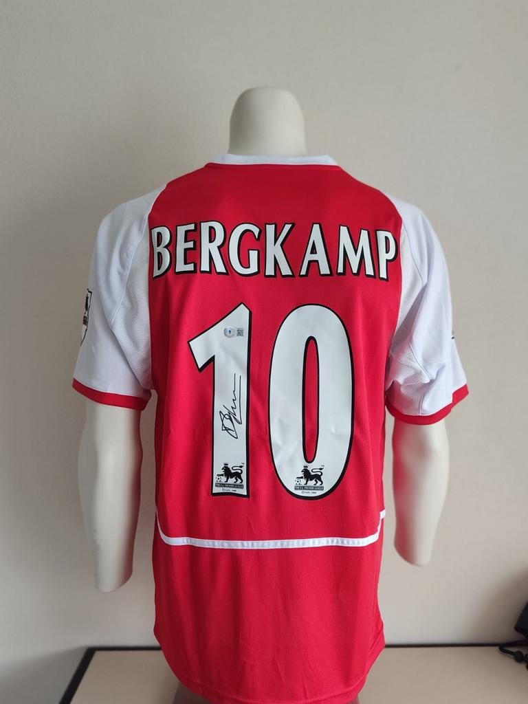Dennis Bergkamp gesigneerd Arsenal shirt met Beckett coa, Verzamelen, Sportartikelen en Voetbal, Ophalen of Verzenden, Nieuw, Shirt