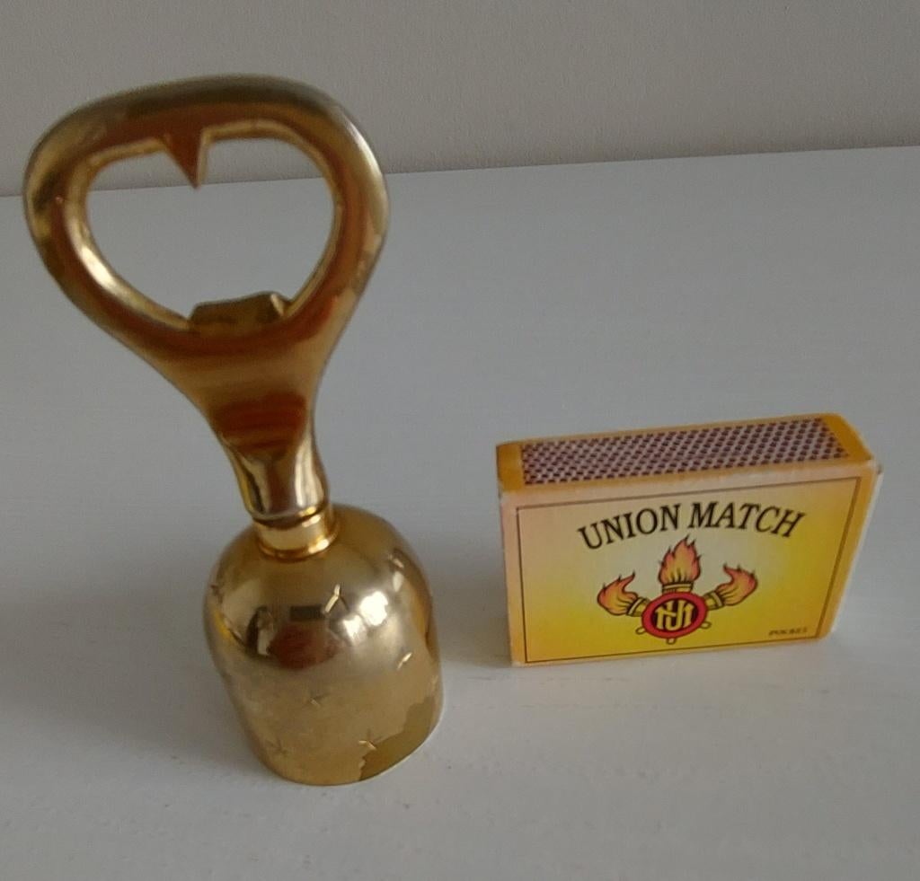 messing 'fles opener' bel, Ophalen of Verzenden