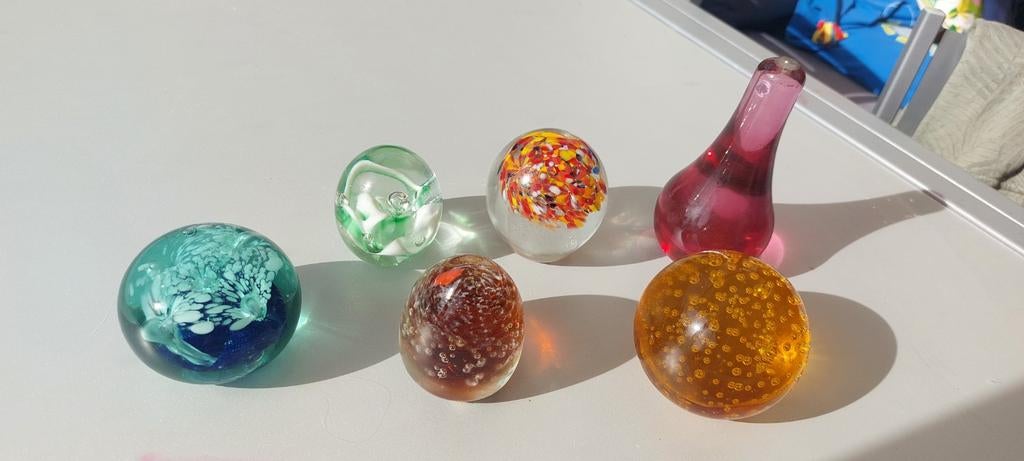 Ensemble boules verre décoration antiquité, Antiquités & Art, Enlèvement