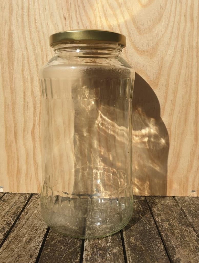 Glazen transparante potten met deksel; 0,25l & 0,7l, Verzamelen, Glas en Drinkglazen, Nieuw, Overige typen, Ophalen