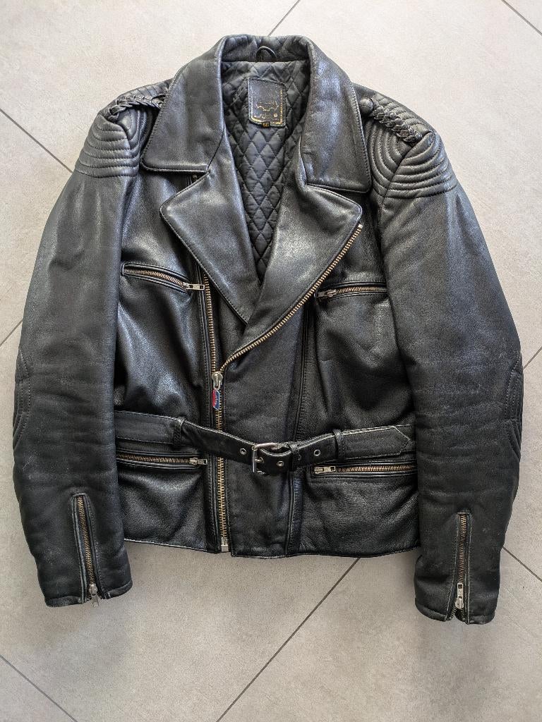 Lederen jas, Enlèvement ou Envoi, Seconde main, Hommes, Manteau | cuir