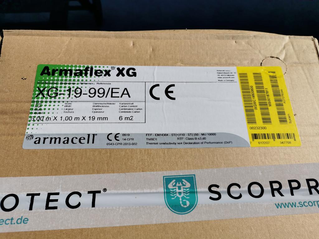 Armaflex  19mm, Bricolage & Construction, Isolation & Étanchéité, Neuf, Enlèvement, 5 à 10 m², Autres matériaux